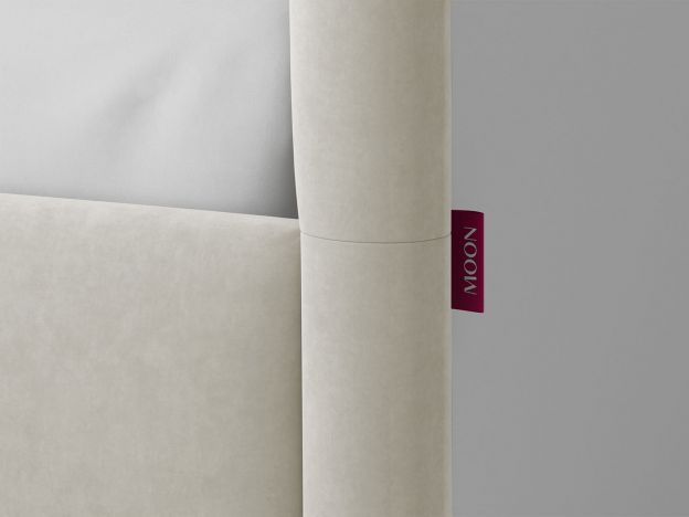 Кровать с подъемным механизмом MOON 1157 цвет белый,бежевый (фото 316185)