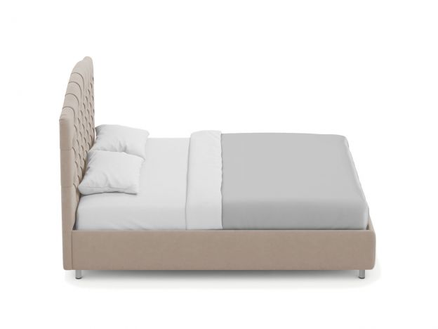 Кровать с подъемным механизмом MOON 1157 цвет бежевый (фото 317179)