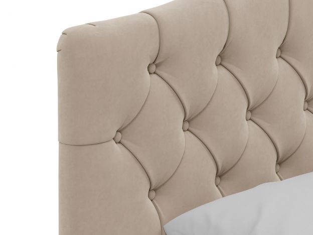 Кровать с подъемным механизмом MOON 1157 цвет бежевый (фото 317183)