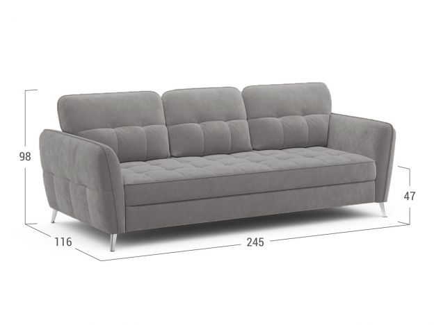 Диван MOON 175 цвет серый (фото 321099) Диван MOON 175 цвет серый (фото 321099)