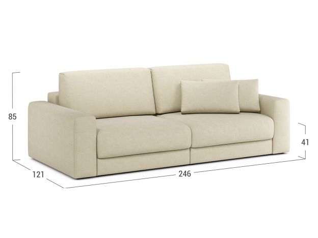 Диван MOON 007 цвет белый,бежевый (фото 321582) Диван MOON 007 цвет белый,бежевый (фото 321582)