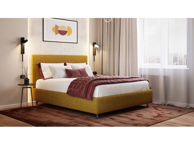 Кровать с подъемным механизмом MOON 1156 Arona цвет желтый (фото 322361)