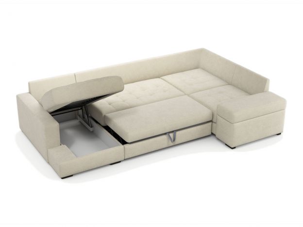 Угловой диван MOON 107 цвет бежевый (фото 322287)