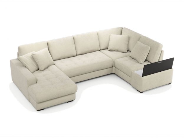 Угловой диван MOON 107 цвет бежевый (фото 322289)