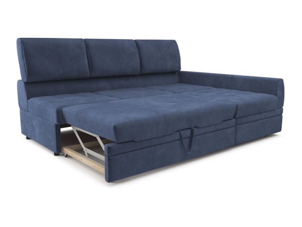 Угловой диван Бруно цвет синий (фото 324228)