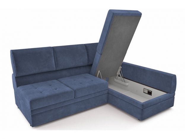 Угловой диван Бруно цвет синий (фото 324229)