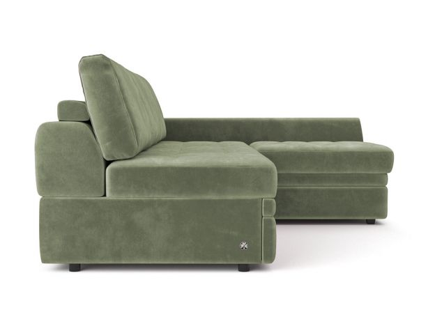 Угловой диван Бруно цвет зеленый,оливковый (фото 324256)