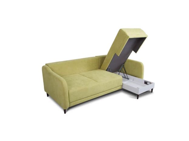 Угловой диван Бьерг цвет зеленый (фото 185648)