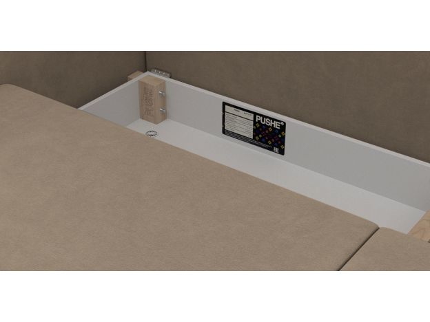 Диван Бьерг цвет бежевый,коричневый (фото 324515)