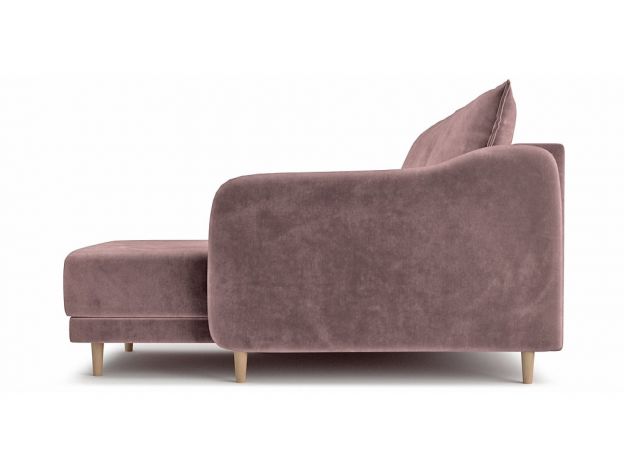 Угловой диван Бьерг цвет розовый (фото 324566)