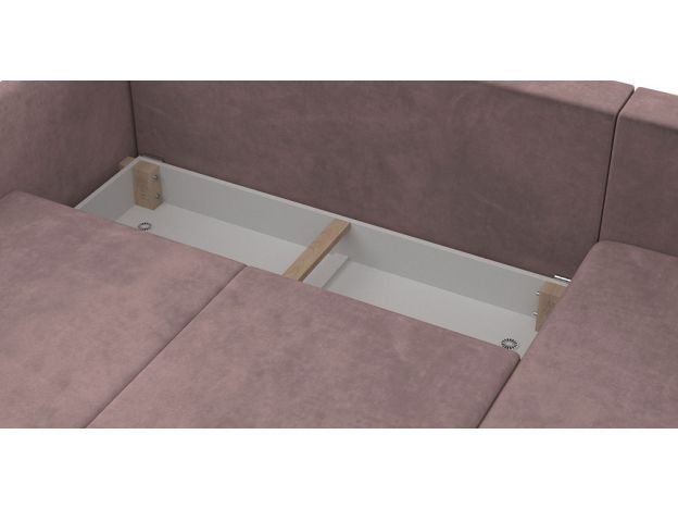 Угловой диван Бьерг цвет розовый (фото 324570)
