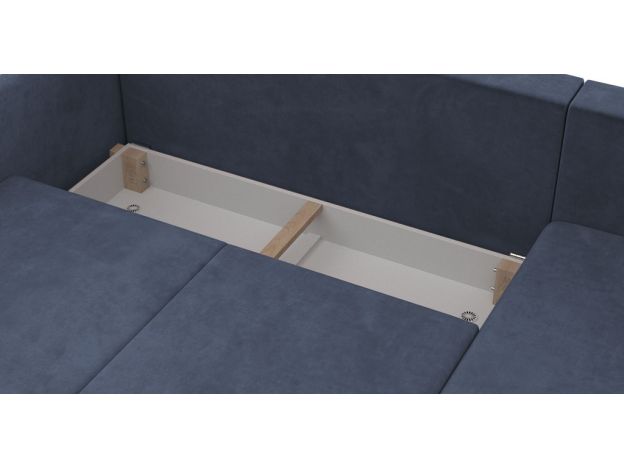 Угловой диван Бьерг цвет синий (фото 324605)