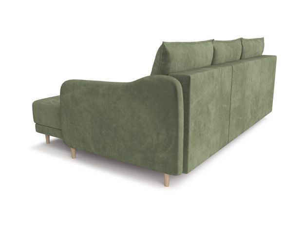 Угловой диван Бьерг цвет зеленый,оливковый (фото 324637)