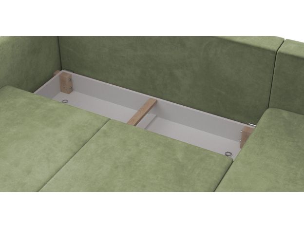 Угловой диван Бьерг цвет зеленый,оливковый (фото 324640)