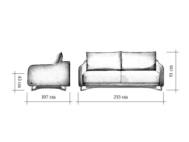 Диван Бьерг цвет синий (фото 155776)