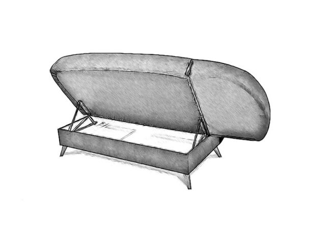 Кушетка Валетта цвет бежевый (фото 156293)