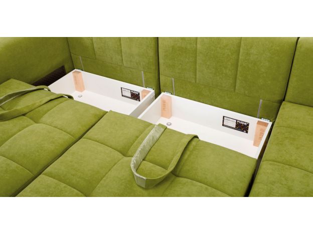 Угловой диван Джефферсон цвет зеленый (фото 325638)