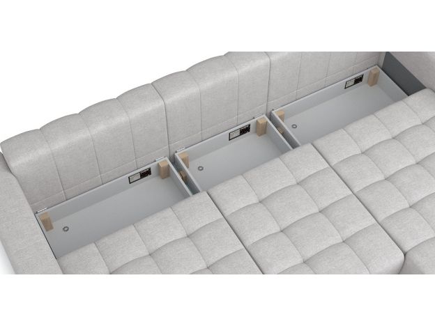 Угловой диван Джефферсон цвет серый (фото 325669)