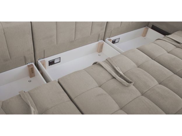 Угловой диван Джефферсон цвет бежевый,серый (фото 325868)