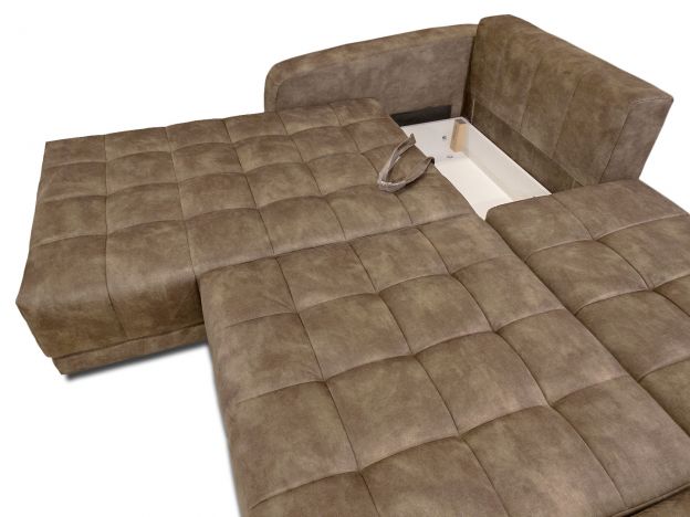 Угловой диван Джефферсон цвет коричневый (фото 143609)
