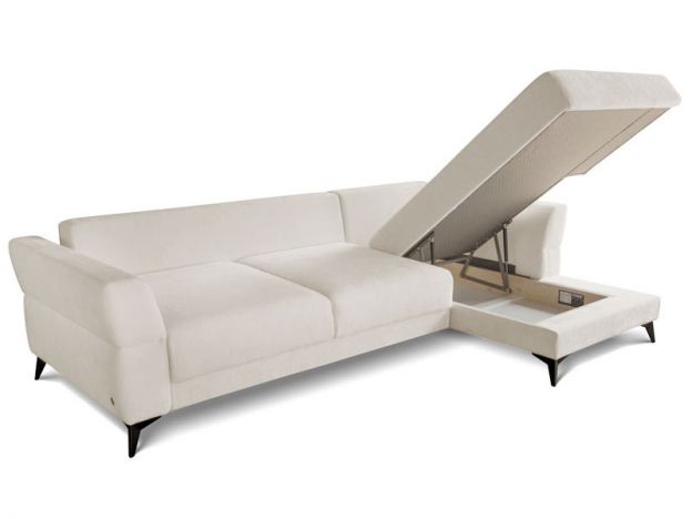 Угловой диван Хадсон цвет белый (фото 326268)