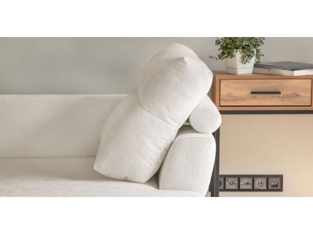 Угловой диван Хадсон цвет белый (фото 326272)