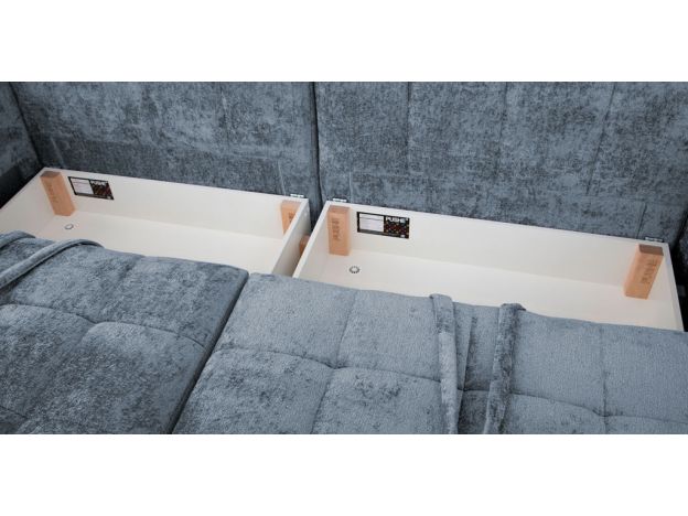 Угловой диван Джефферсон цвет голубой (фото 326132)