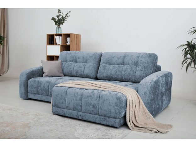 Угловой диван Джефферсон цвет голубой (фото 326135)