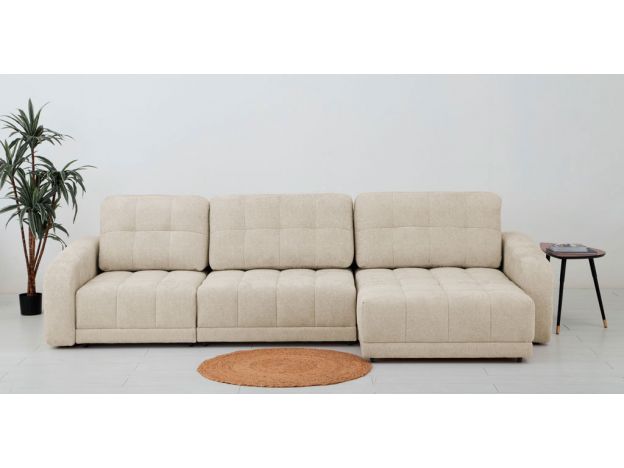 Угловой диван Джефферсон цвет бежевый,серый (фото 326201)