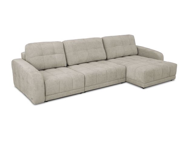 Угловой диван Джефферсон цвет бежевый,серый (фото 326253)