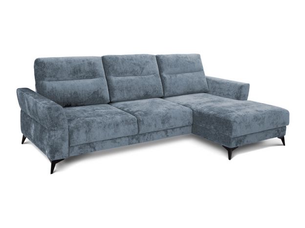 Угловой диван Хадсон цвет голубой (фото 326522)