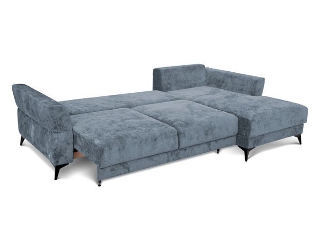 Угловой диван Хадсон цвет голубой (фото 326523)