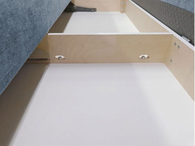 Угловой диван Хадсон цвет голубой (фото 326527)