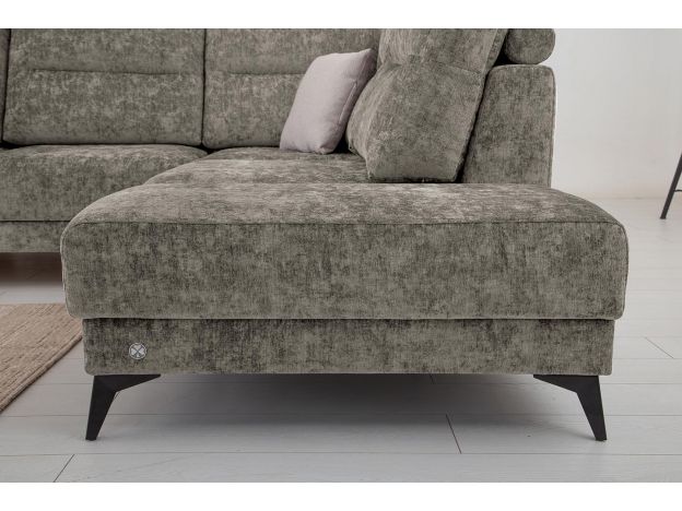 Угловой диван Хадсон цвет серый (фото 326934)