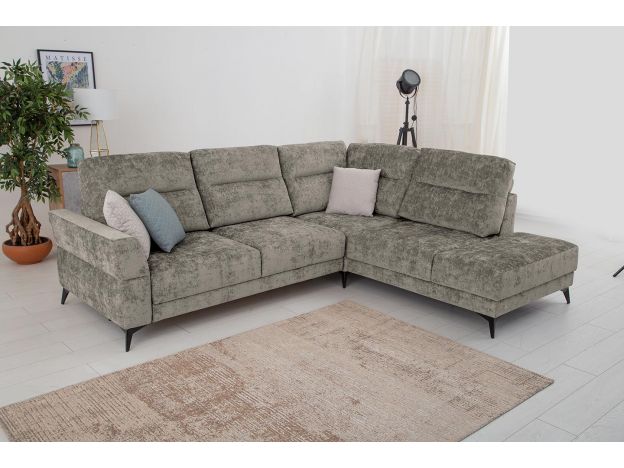 Угловой диван Хадсон цвет серый (фото 326935)