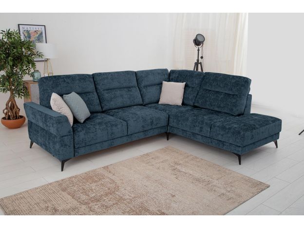 Угловой диван Хадсон цвет синий (фото 326970)