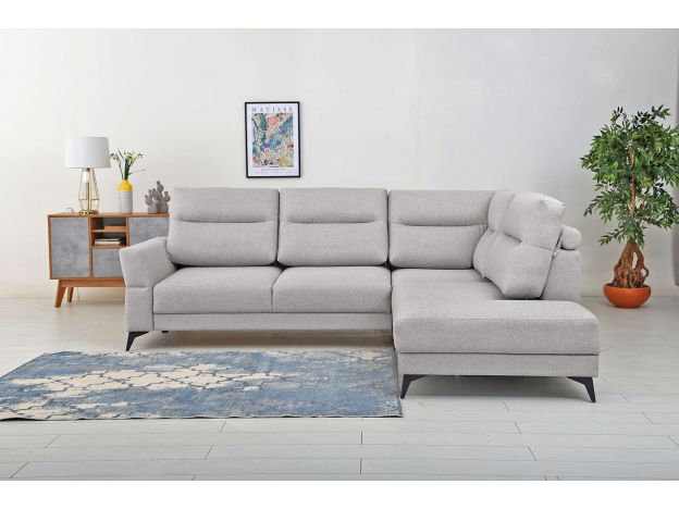 Угловой диван Хадсон цвет серый (фото 327001)