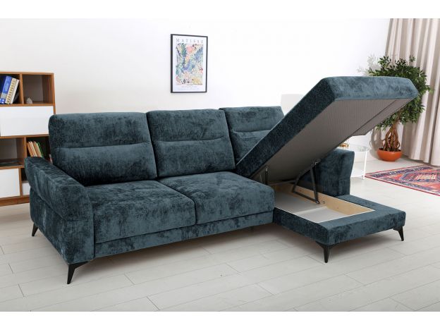 Угловой диван Хадсон цвет синий (фото 327027)