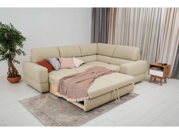 Угловой диван Браун цвет бежевый (фото 327106) Угловой диван Браун цвет бежевый (фото 327106)