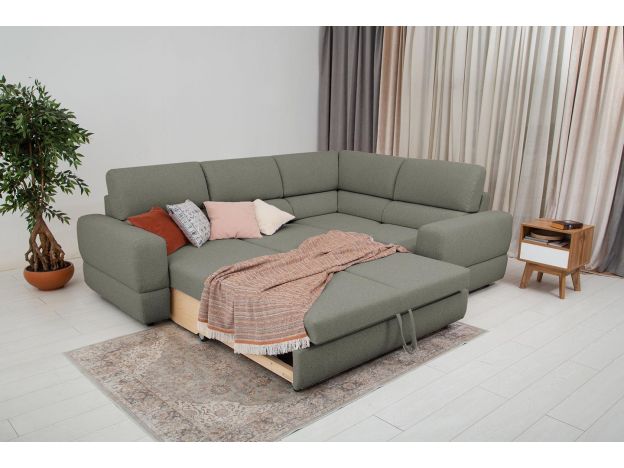 Угловой диван Браун цвет серый (фото 327151)