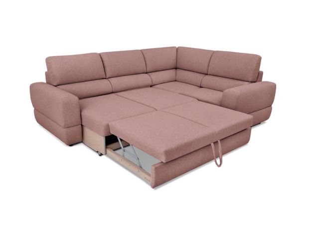 Угловой диван Браун цвет розовый (фото 327192)