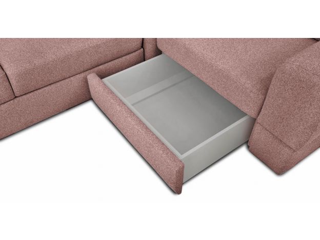Угловой диван Браун цвет розовый (фото 327193)