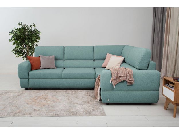 Угловой диван Браун цвет бирюза,голубой (фото 327240)