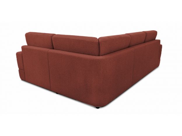 Угловой диван Браун цвет красный,терракот (фото 327281)