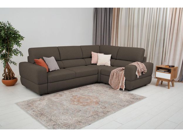 Угловой диван Браун цвет коричневый (фото 327329)