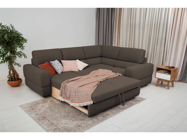 Угловой диван Браун цвет коричневый (фото 327331)