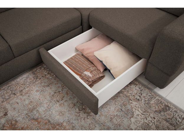 Угловой диван Браун цвет коричневый (фото 327332)