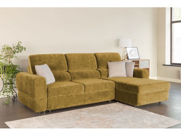 Угловой диван Браун цвет желтый (фото 327387)