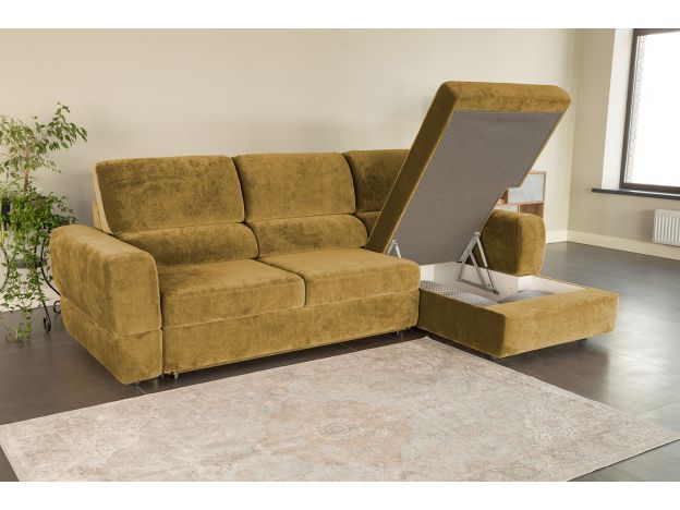 Угловой диван Браун цвет желтый (фото 327390)