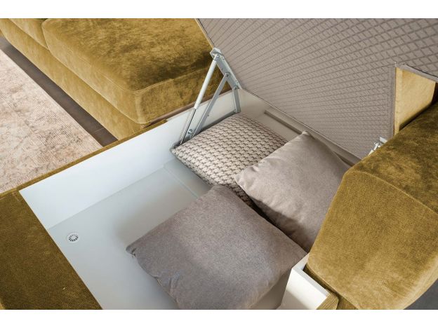 Угловой диван Браун цвет желтый (фото 327391)